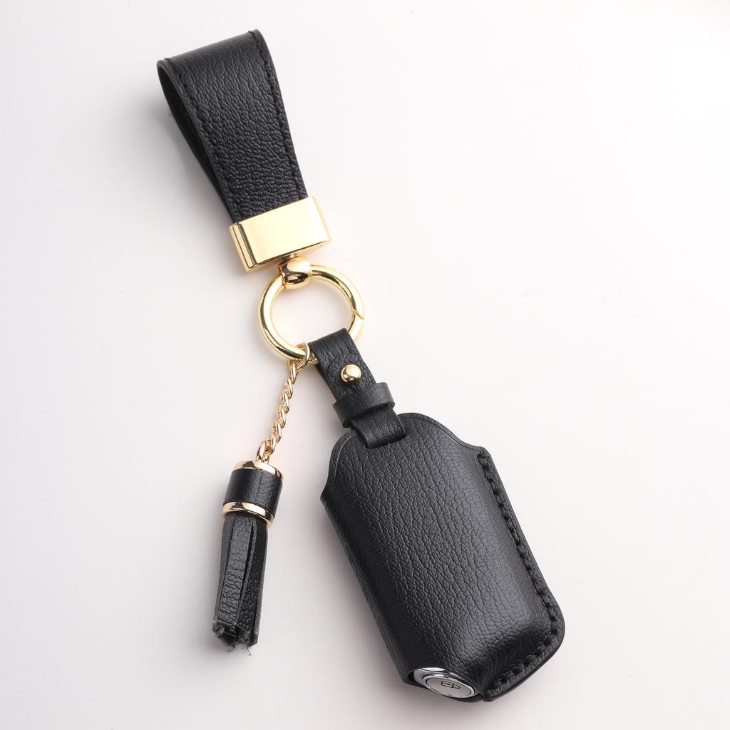 Maßgefertigte Lederschlüsseltasche ist geeignet für hochwertige handgefertigte Autoschlüsselhülle und Etui-Kette für Kia Nutzfahrzeuge