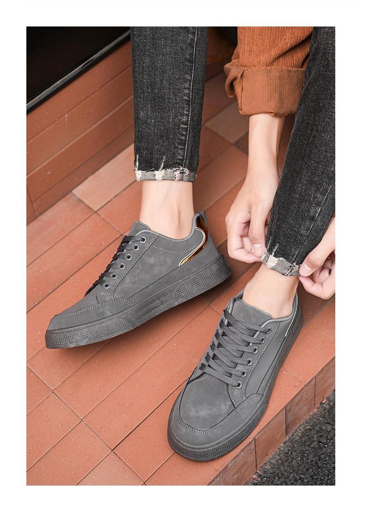 Herren Herbst Atmungsaktive Arbeitssicherheitsschuhe - Trendige Dicksohlige Freizeitsneaker für Skate und Sport