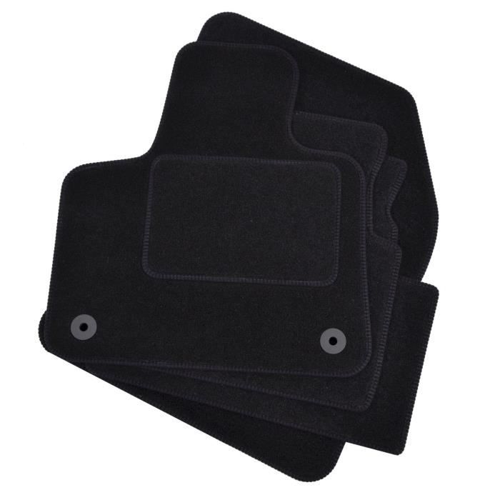 Tapis de sol - Citroën - C5 Aircross - Velours noir - Ajustement précis - Antidérapant