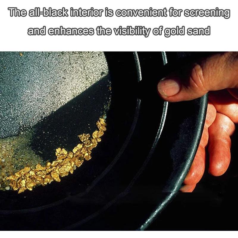 15 inch Hot Sale Plastic Gold Pan Basin Nugget Mining Pan Dredging Prospecting River Tool Wash Gold Panning Equipment
