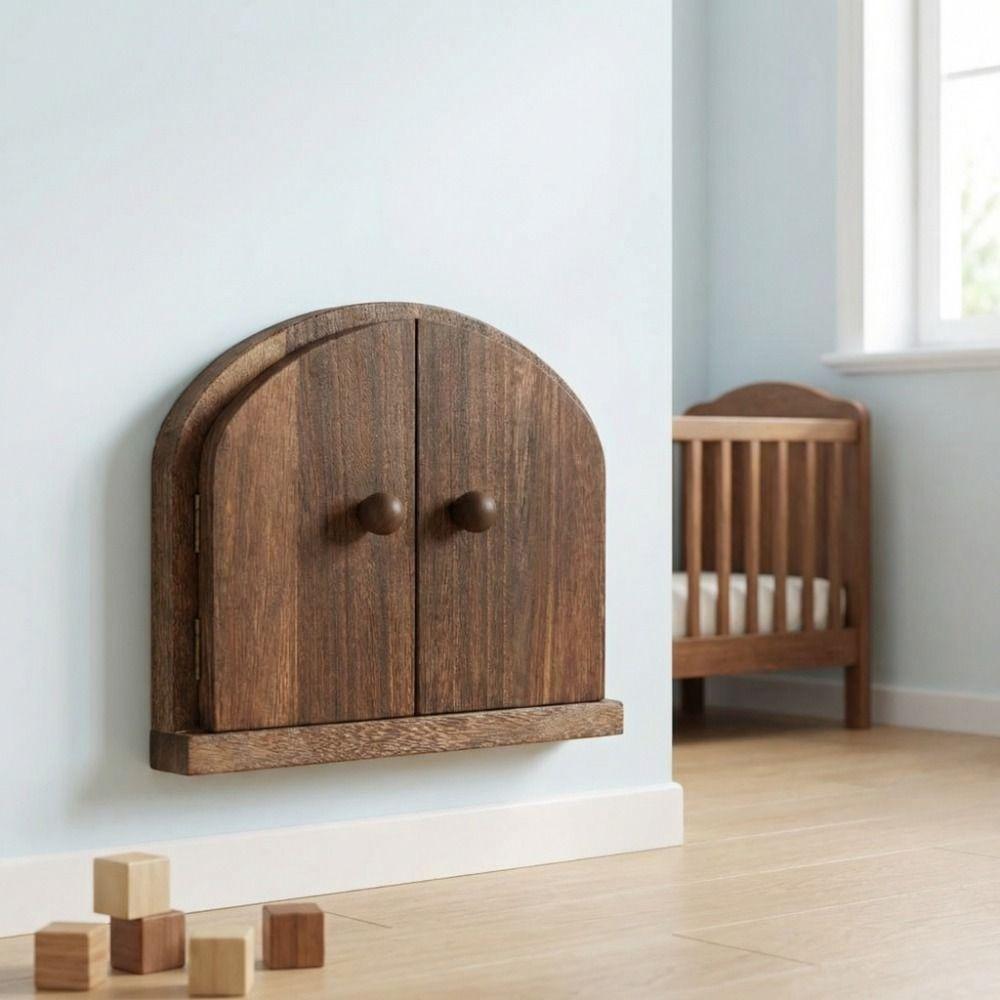 Rustic Style Solid Wood Switch Cover Self Adhesive Outlet Cover Switch Protector  Living Room