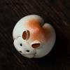 Chinese Yixing Purple Clay Tea Pet Decor Lucky Rabbit Statue Peach Model Ornaments Handmade Tea Figurine Tea Set Decoration