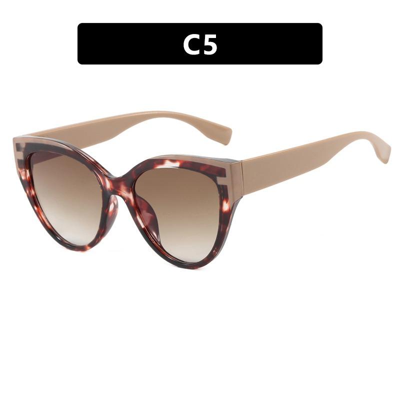 Personality Exquisite Cat Eye Sunglasses Women Men High End Simple Artistic Sense Sun Glasses Climbing Camping Beach Party Shade Glasses