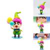 Charming Crayon Shin-chan Collectible Pvc Figure Colorful Clown Pink Ball Gift Display