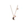 Fashion Diamond Moon Eagle Logo Necklace Women Necklace EGS2958221