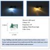 ABS Metall Material Puppenhaus Wandlampe 1,7*1,8cm/2,2*2,7cm Garten Hof LED Licht