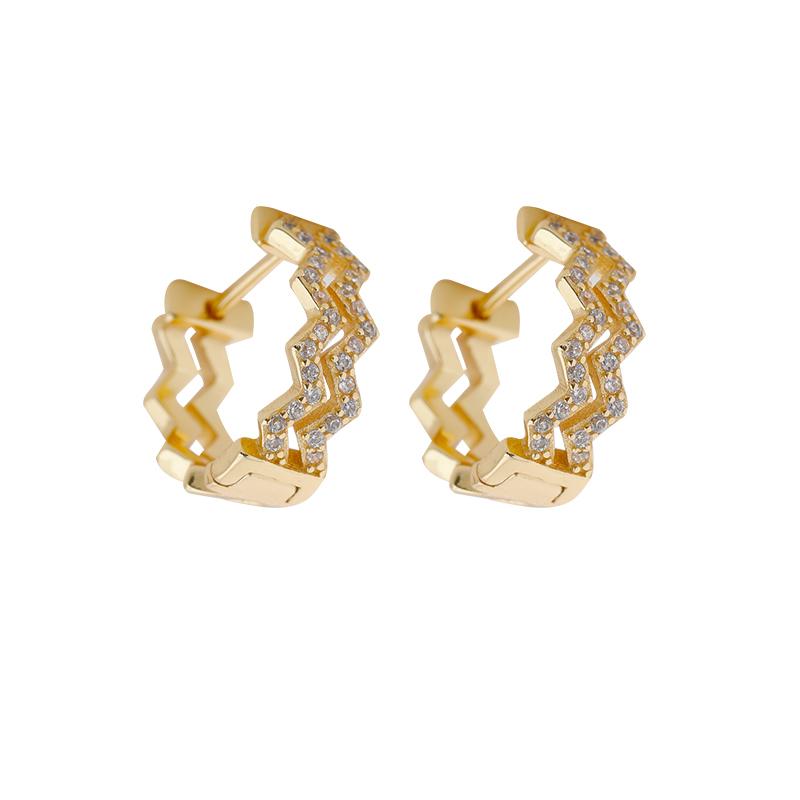 

ANENJERY женские модные украшения сердце круг обручи серьги женские минималистичные хип-хоп пряжки для ушей