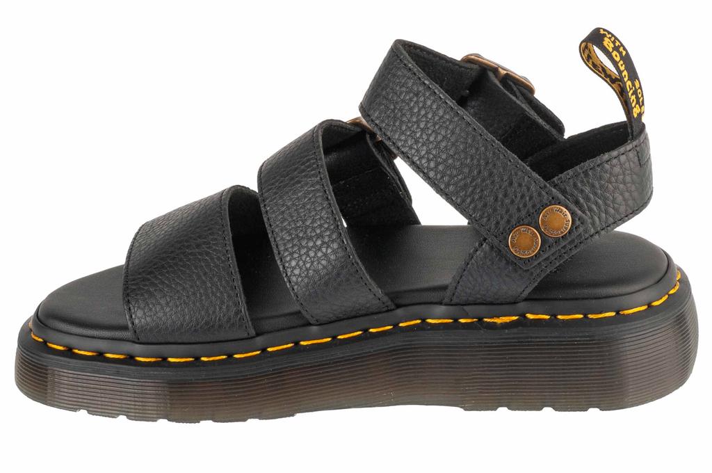 Dr. Martens Gryphon Quad Platform, Womens Black Sandals
