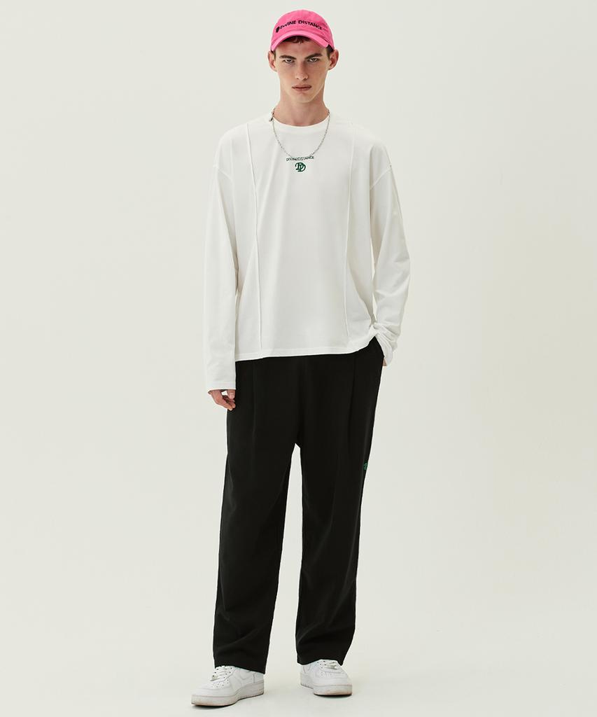 DIVINE DISTANCE Dd Pintuck Wide Pants [Black]