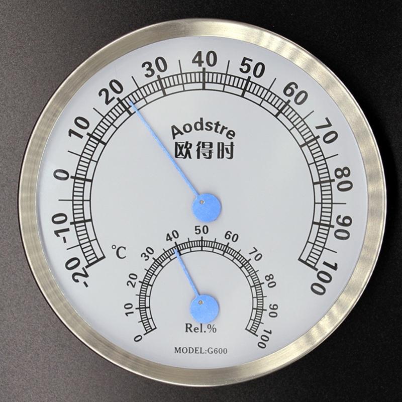 Indoor Thermometer Hygrometer Large Display Dial-Type Wall Mounted Analog Humidity Temperature Meter Gauge High Accuracy