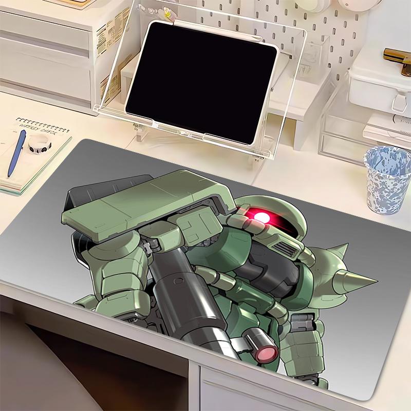 Esports Mouse Pad Mechanical Warrior Ggundam Zzaku II Anime Computer Smooth Flexible Rubber PC Computer Keyboard Pad Mosuepad