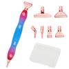 Ergonomic Diamond Painting Pen with Screw Plastic & Metal Tip, 5D Art Nail Gem Picking Tool Accessories