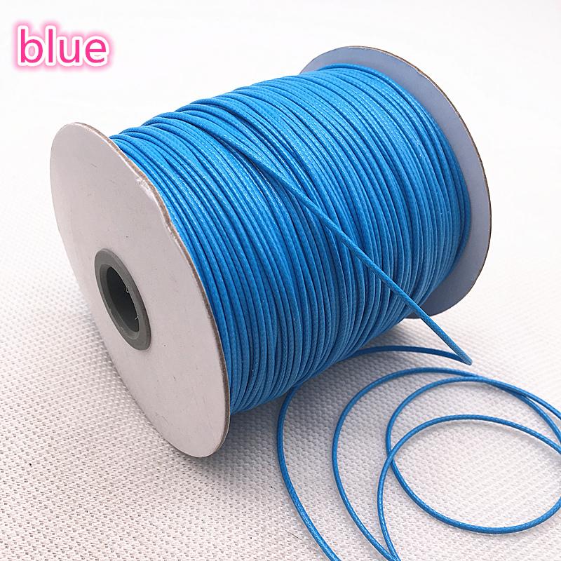NEW 10 Meters 1mm 1.5mm Waxed Cotton Cord Waxed Thread Cord String Strap Necklace Rope Bead DIY Jewelry Making for Bracelet