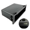 Car Stereo Radio Dashboard Storage Box Mounting 1Din Pocket Kit Storage Box Accessories Interior For MAZDA