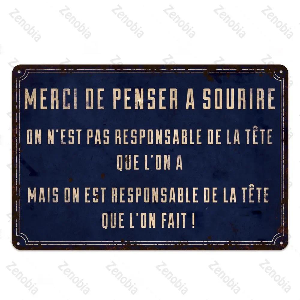 Place Des Aperos Plaque Metall Vintage Französisch Retro Metall Zinn Zeichen Bar Pub Club Wand Dekor Eisen Malerei Dekorative platte