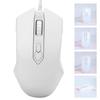 Wired Mouse USB RGB Desktop Laptop Gaming Adjustable DPI Computer Accessories AJ52 AJ52 Blanc athletique