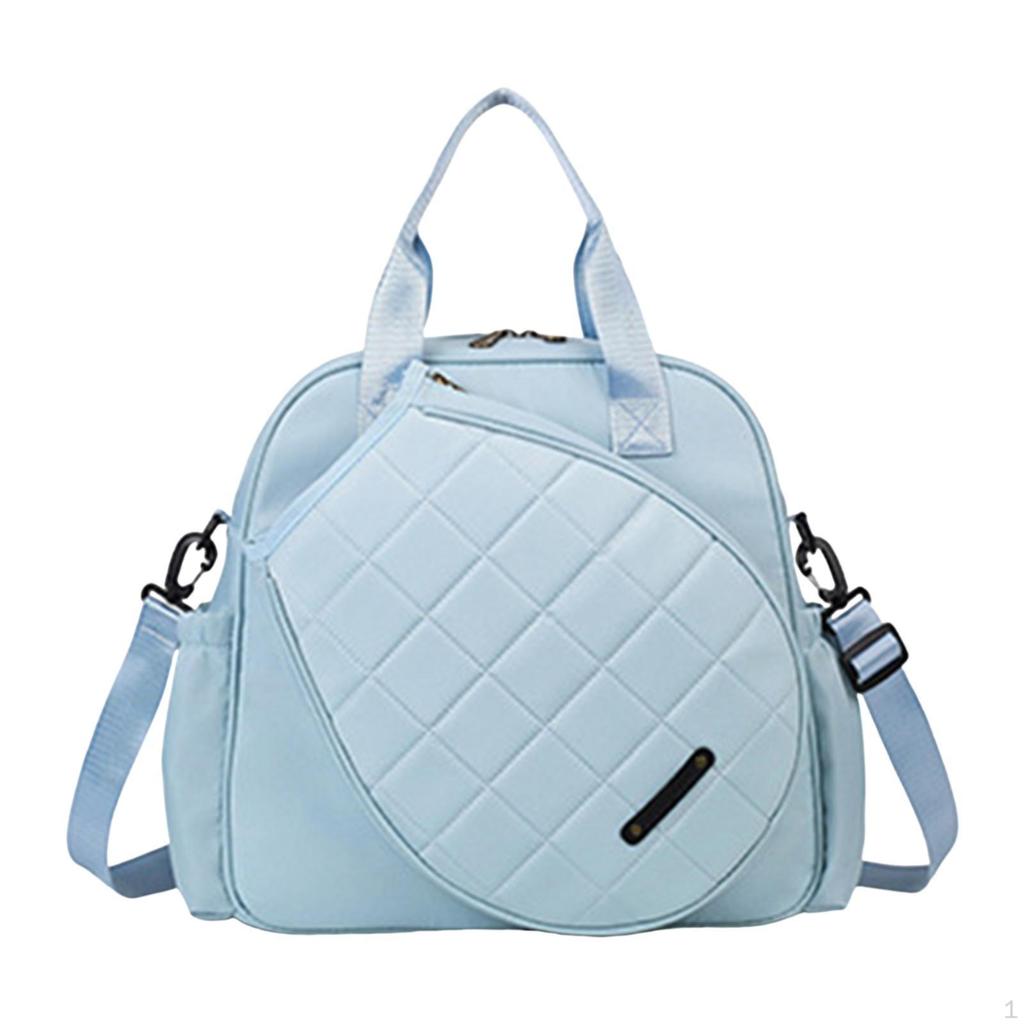 Tennis Racket Bag Crossbody Large with Removable Adjustable Shoulder Strap for Men Women Tote