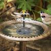 3 Tiered Water Fountain with Solar Panel Solar Bird Bath Fountain Decorative Fountain Multifunction for Courtyard Patio Balcony