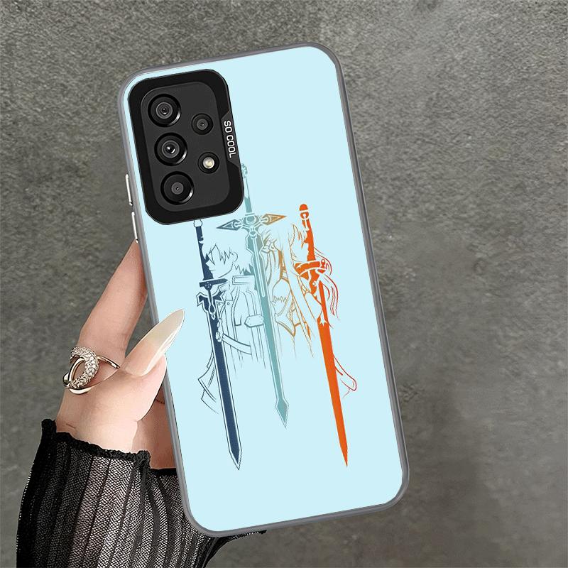 Sword Art Online Anime Shockproof Phone Case for Samsung A17 A16 A15 A14 A37 A57 A36 A56 A26 A35 A55 A25 A34 A54 A24 A13 A23 A33