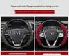Changan CS75 Plus Genuine Leather Steering Wheel Cover - Anti-Slip, All-Season, Universal Fit for Second Generation.