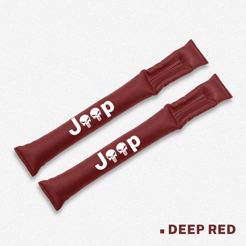 Car Seat Gap Filler PU Leather Soft Side Seam Plug For Jeep Grand Cherokee Wrangler JK Gladiator Compass Renegade Patriot Libert