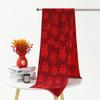 Chinese Red Scarf for Women Winter Warm Imitation Cashmere Scarf Versatile Ladies Shawl Big Red Scarf