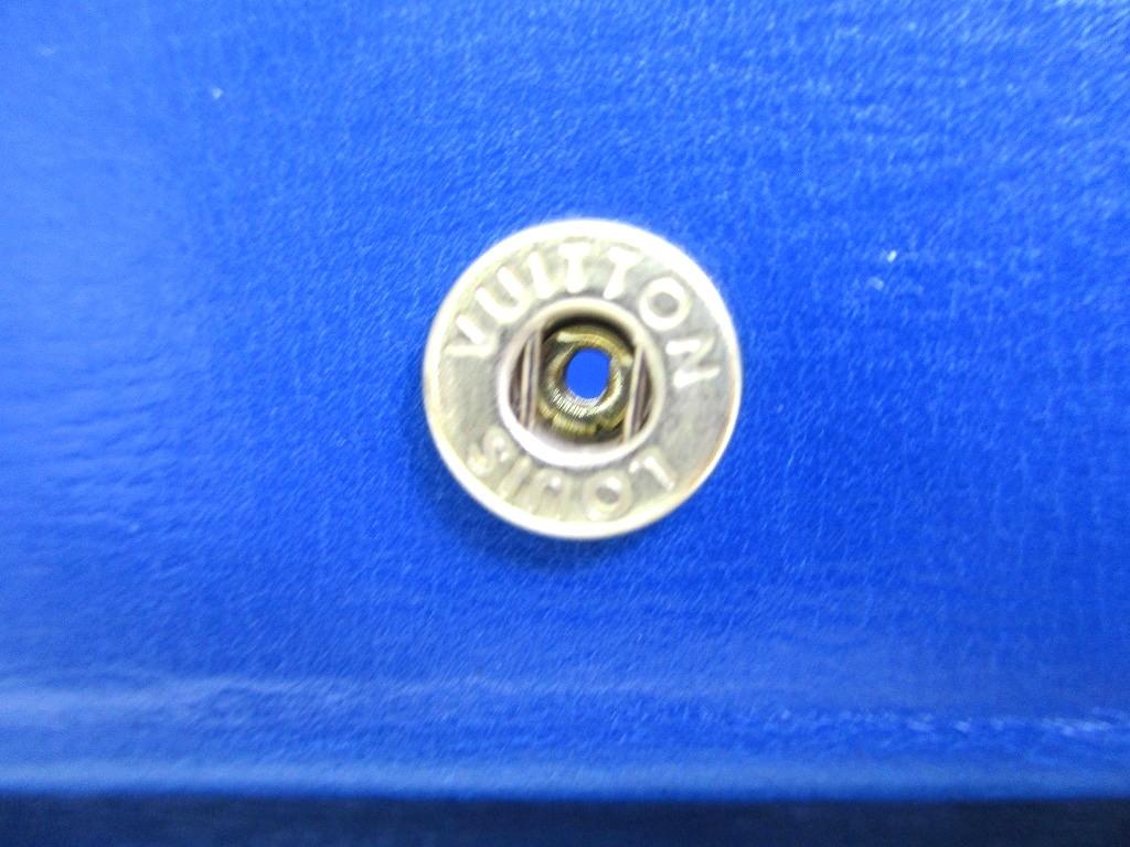 Authentic LOUIS VUITTON Epi Blue Leather Coin Purse Porto Monnaie Boite #a992 Refurbished