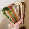 Acetate U-shape Chinese Hairpins Fork Hair Sticks Women Girls Vintage Chic Simple Styling Hair Accessories Headband Comb Tool