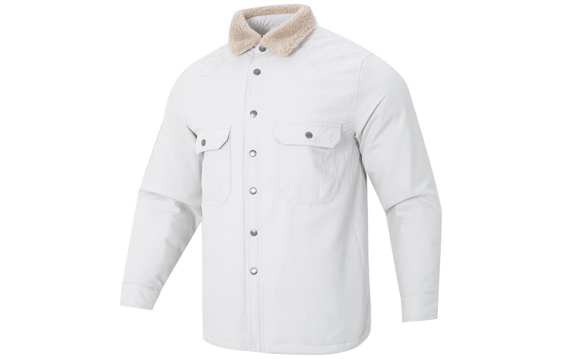Nike Puffer Jackets Men s White Lapel Moderate Puffer Jacket FQ0513-072 S
