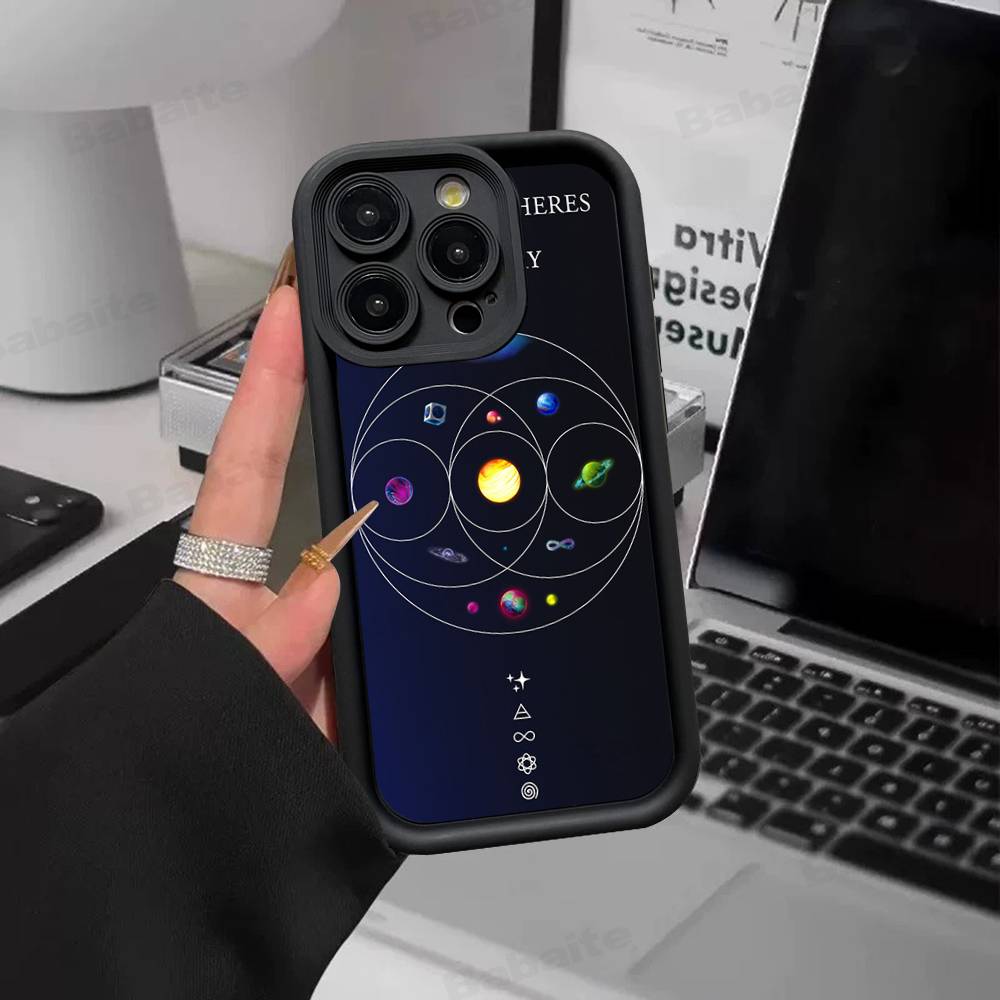 Moon Music Coldplay Band For IPhone 17 15 13 12 11 14 Pro Max X XR XS 16 Plus Shockproof Candy Back Cover