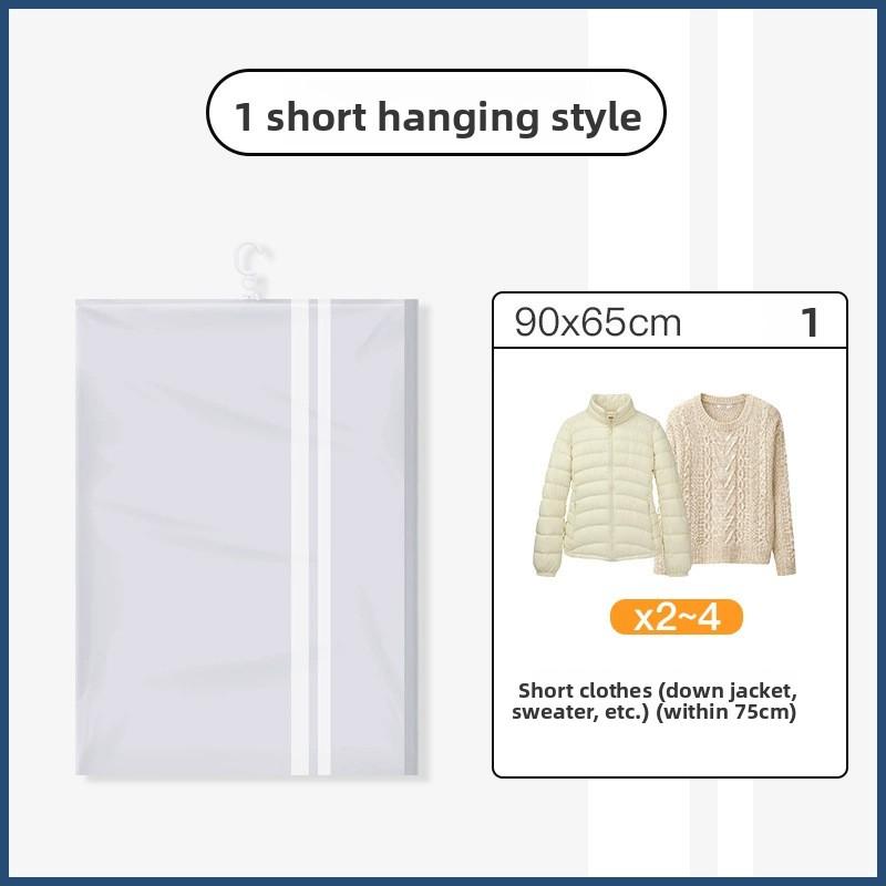 Vacuum-Sealed Hanging Wardrobe Bags for Home Use: Dustproof and Moisture-Resistant Storage for Clothing