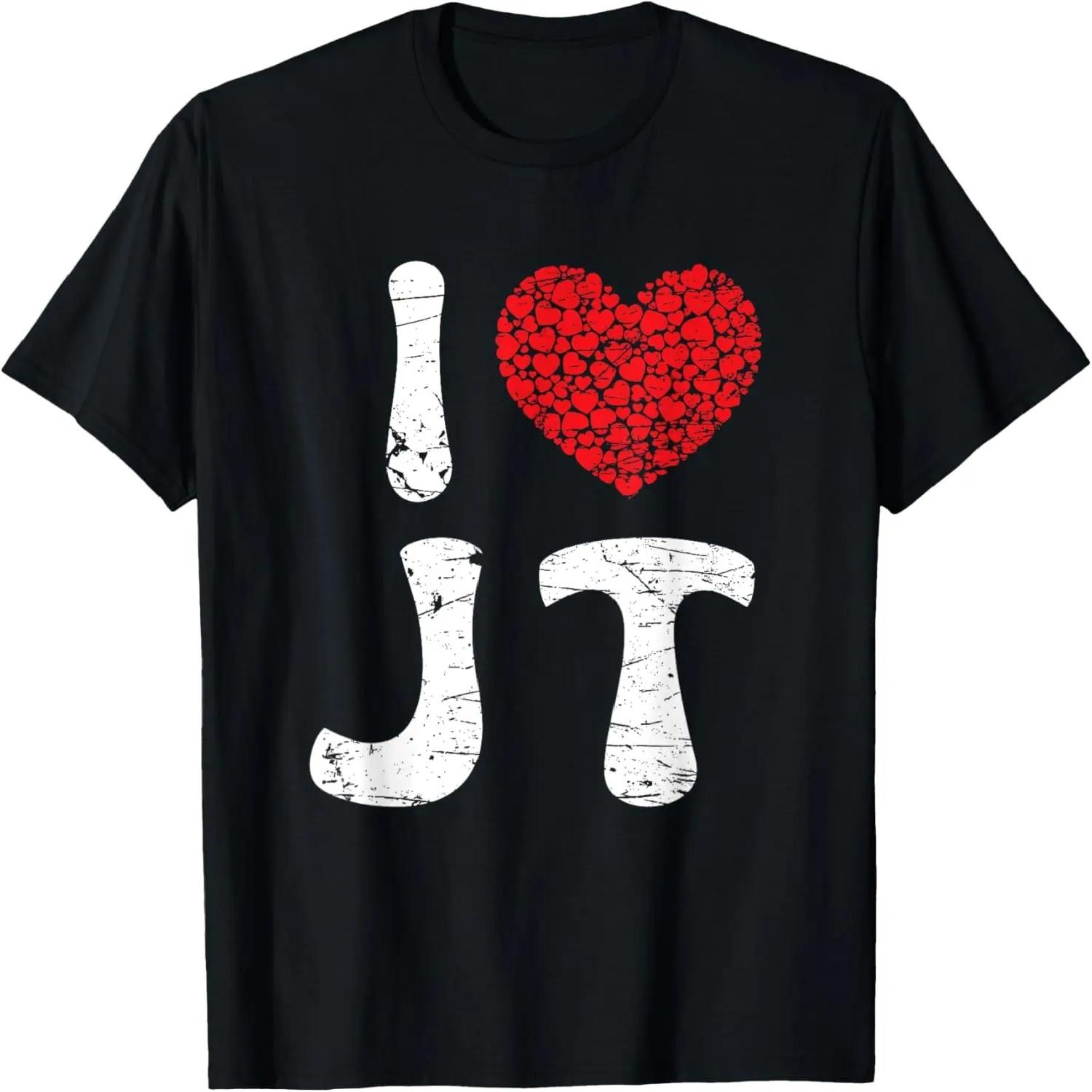 

I Love JT Heart First Name JT Vintage T-Shirt XXXXXL чорний