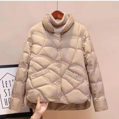 Short Light Down Cotton Clothes Women's Winter New Small Thin Fashion Foreign Style Autumn and Winter Cover