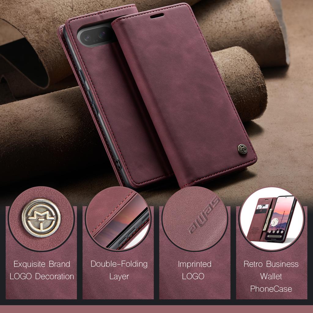 For Google Pixel 10 Pro/10/9 Pro/9 Wallet Case CASEME 013 Series PU Leather Phone Cover Stand
