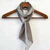 Women Silk Scarf Vintage Elegant Striped Double Sided Print Neck Wrap for Professional Occasions