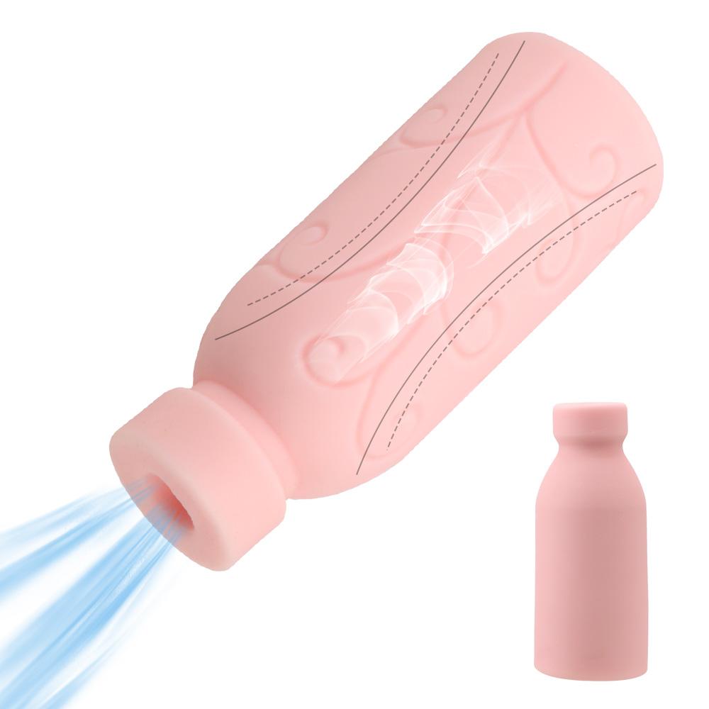 Sex Toys for Men Erotic Oral Blowjob Bottle Shape 3D Artificial Vagina TPE Male Masturbation Cup