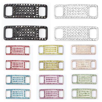 NO.8 Colorful Diamond Shoe Charms AF1 Laces Buckle Quality Metal Shoelaces Decorations Chapa Fashion Sneaker Shoes Accessories