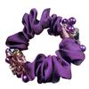 Gumička do vlasů Super měkká Protiskluzová látka Ultralehká Luxusní Elastické gumičky do vlasů Scrunchies pro ženy