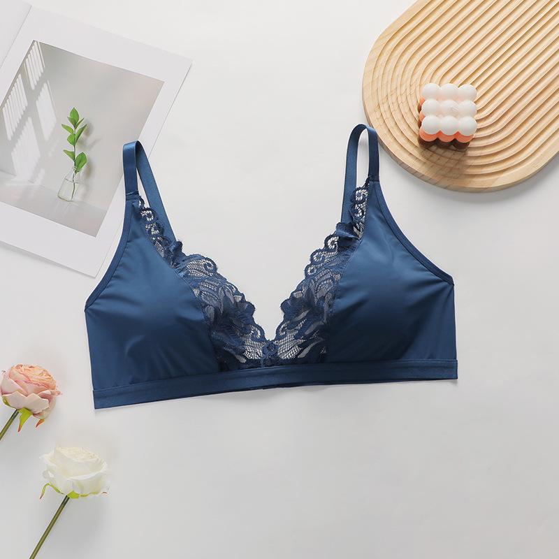 Sexy French Ultra-thin See-through Lace Bra for Large Breasts