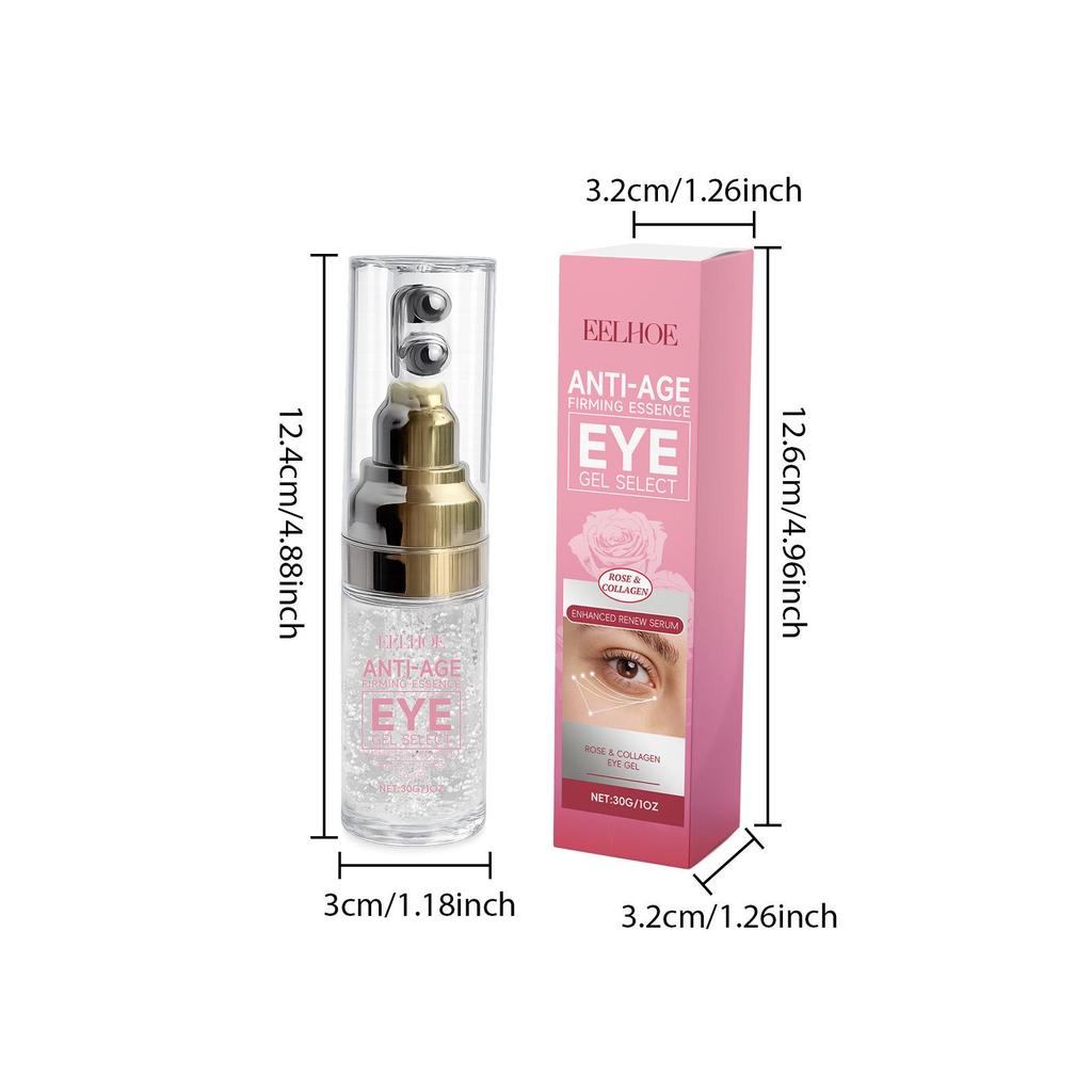 EELHOE Collagen Eye Gel Roller: Hydrating, Nourishing, Refreshing, Non-Greasy Formula for Under-Eye Care