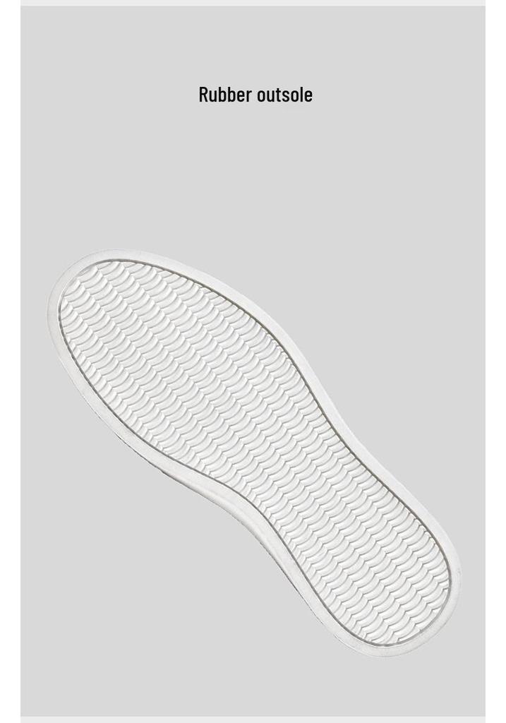 Men's Genuine Leather White Sports Shoes: Trendy, Breathable, Versatile British Casual Style.