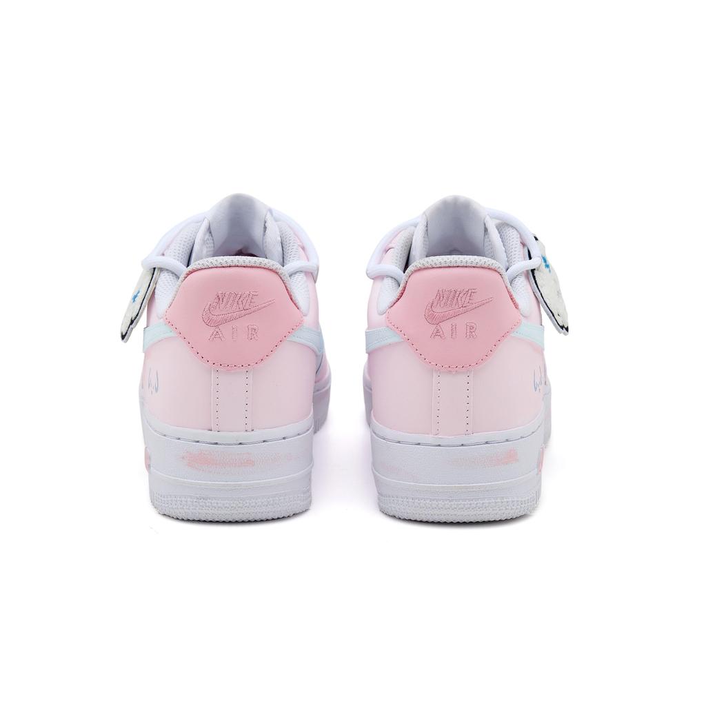 Nike Air Force 1 Puppy Track SAML Low top Skateboard Shoes Women's Pink White DD8959-100(Team6-)