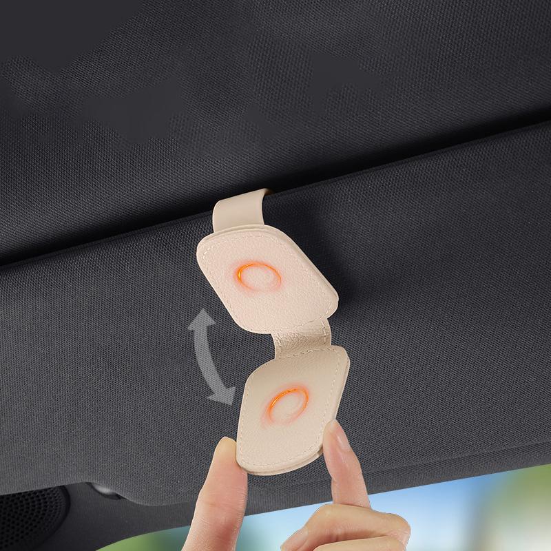 1Pcs Multi Functional Car Sun Visor Storage Clip Eyeglass Holder Car Glasses Clip Car Sunglasses Clip Interior Supplies