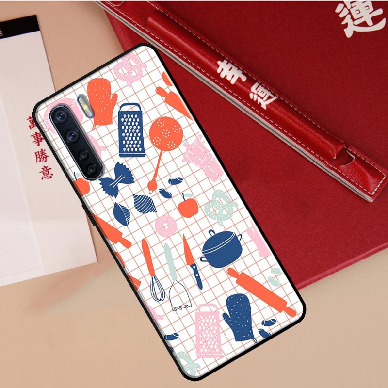 Cooking Chef Knives Case For Oppo A94 A18 A74 A57 A17 A77 A38 A58 A78 A98 A54 A80 A60 A40 A96 A76 A16 A15 A5 Pro