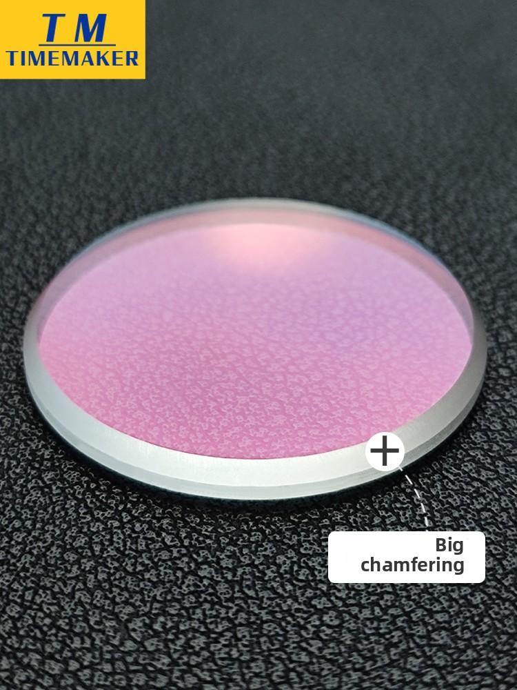 32x2.5mm Mineral Glass With Big Chamfer For Seiko 6306 7002 Series Watch Mirror Blue Red Clear Coating Glass Mirror Parts