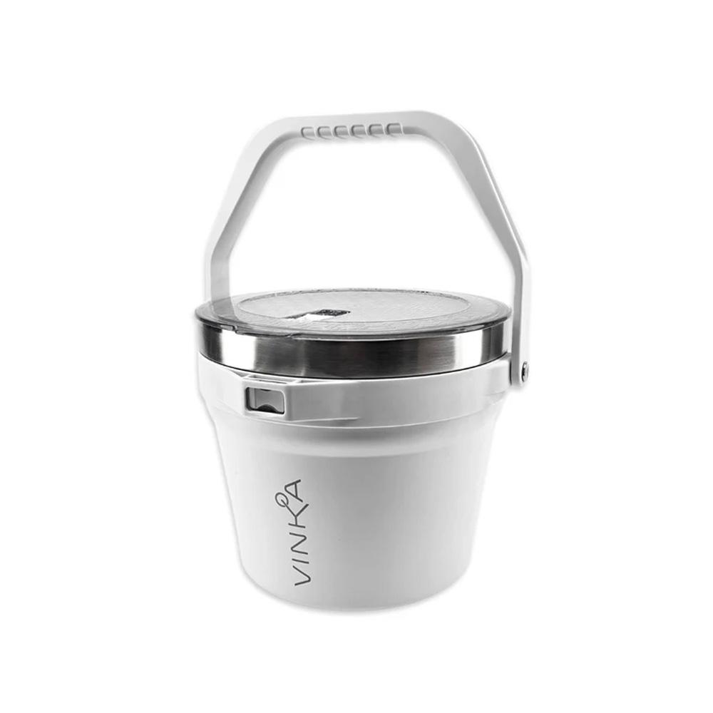 

Kegland VINKA 7L Ice Bucket Champagne Wine Cooler Ice Maker Bucket Chilling Beer Snack Container Tools Parties Barware белый