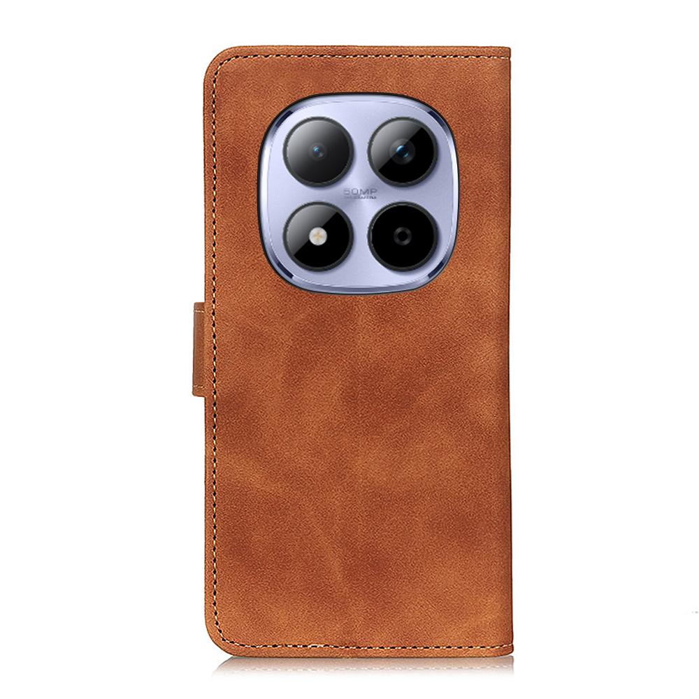 KHAZNEH Pro Xiaomi Poco M8 Pro 5G/Redmi Note 15 Pro+ 5G (Globální) Pouzdro PU kůže Retro textura Kryt na telefon