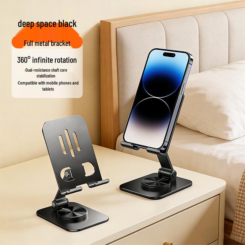 360° Rotating Metal Phone & Tablet Stand for Desktop