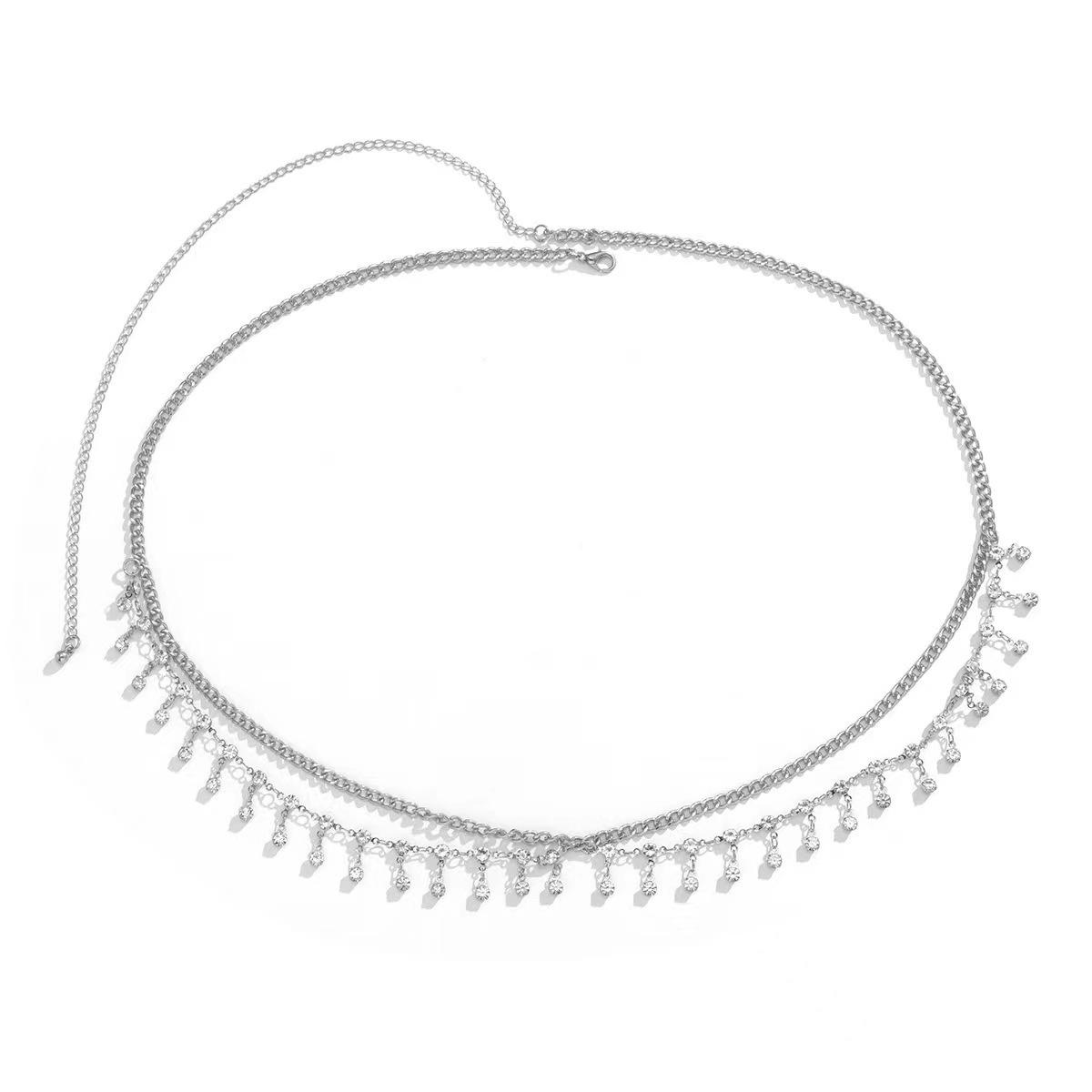 

Жіночий багатошаровий ланцюжок бікіні зі стразами та китицею у формі зірки