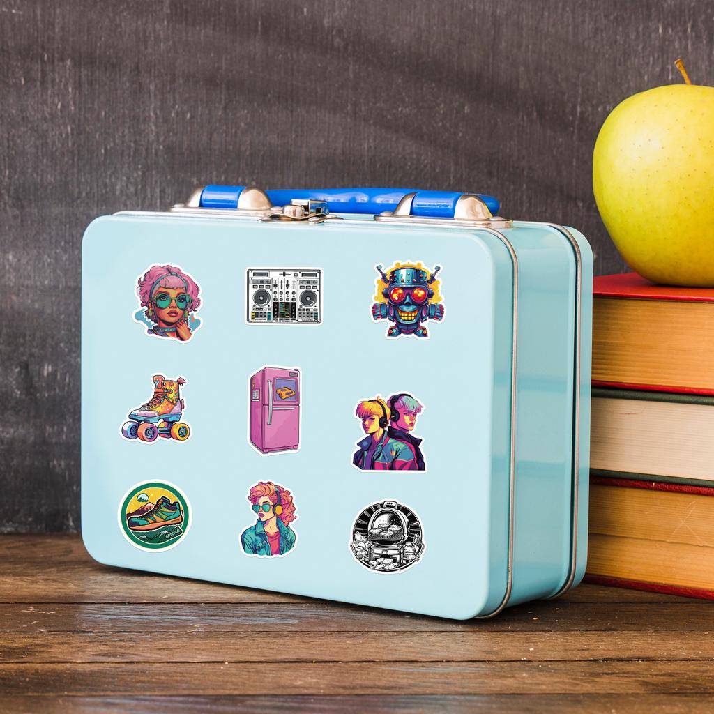 100 Y2K Style Graffiti Stickers Suitcase Skateboard Car Decoration Stickers Waterproof Creative Children's Stickers